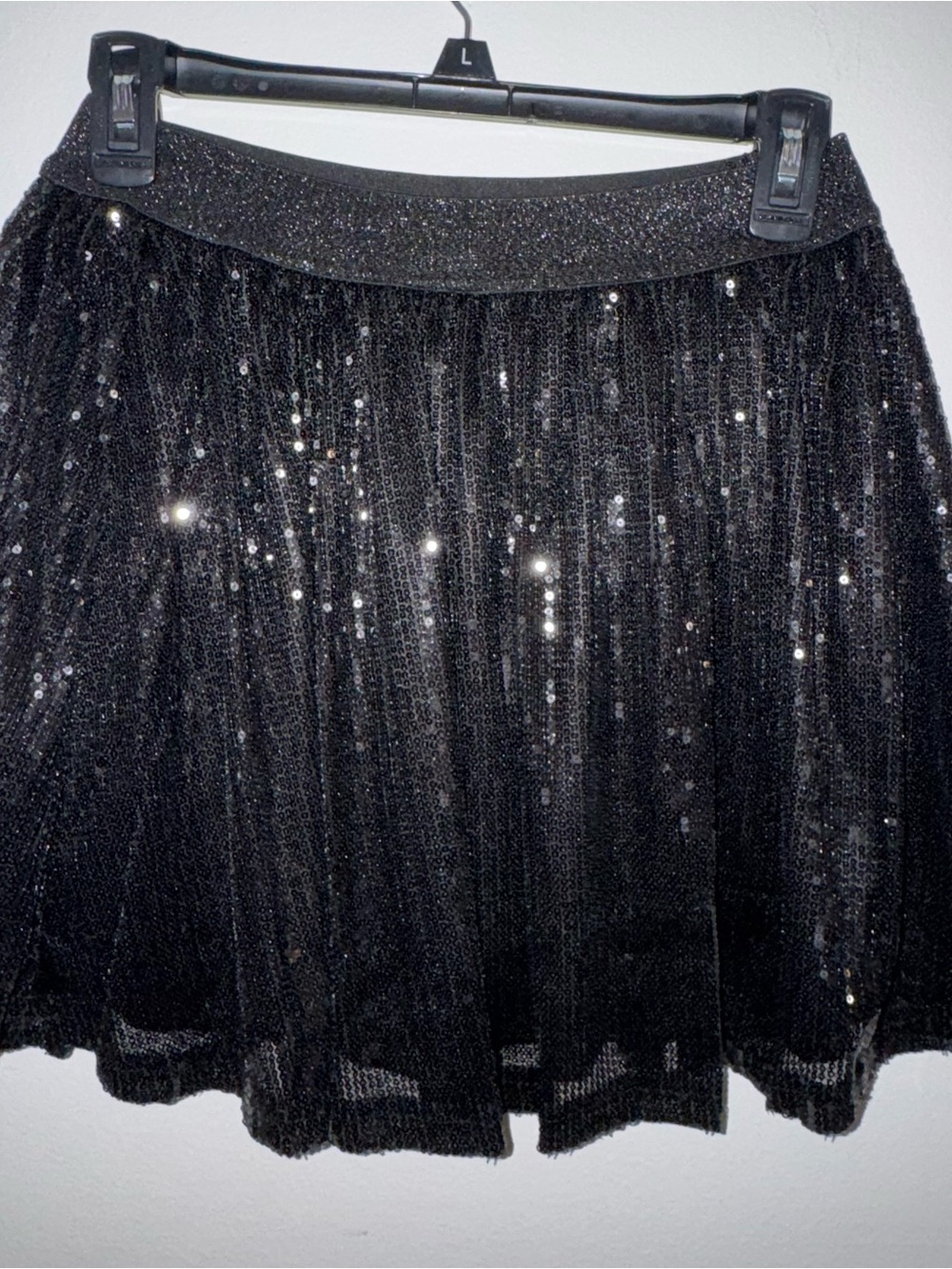 Black Sequin Tulle Skirt - Girls Sparkle Skirt